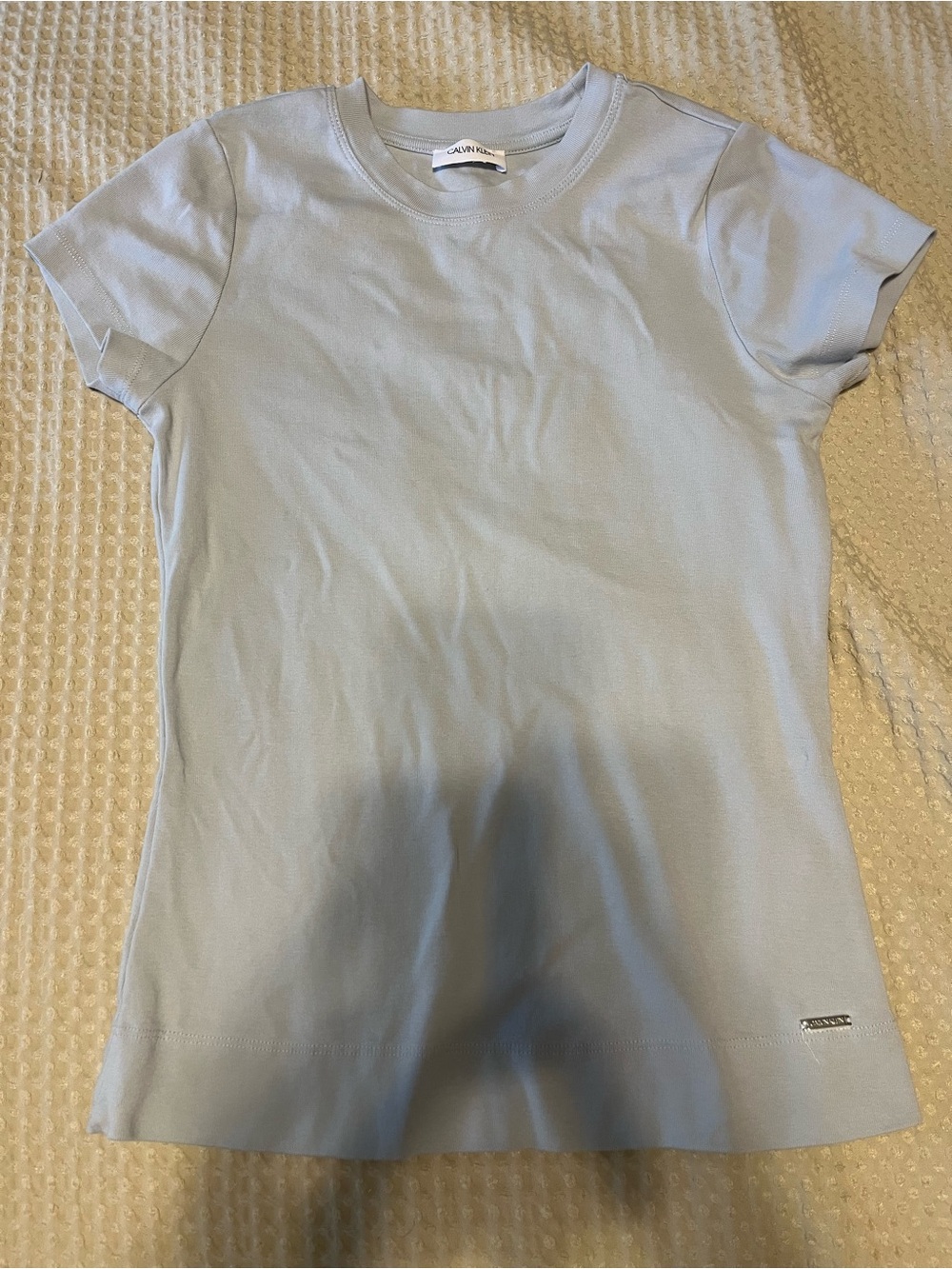 Calvin Klein Light Blue Short Sleeve Womans Tee